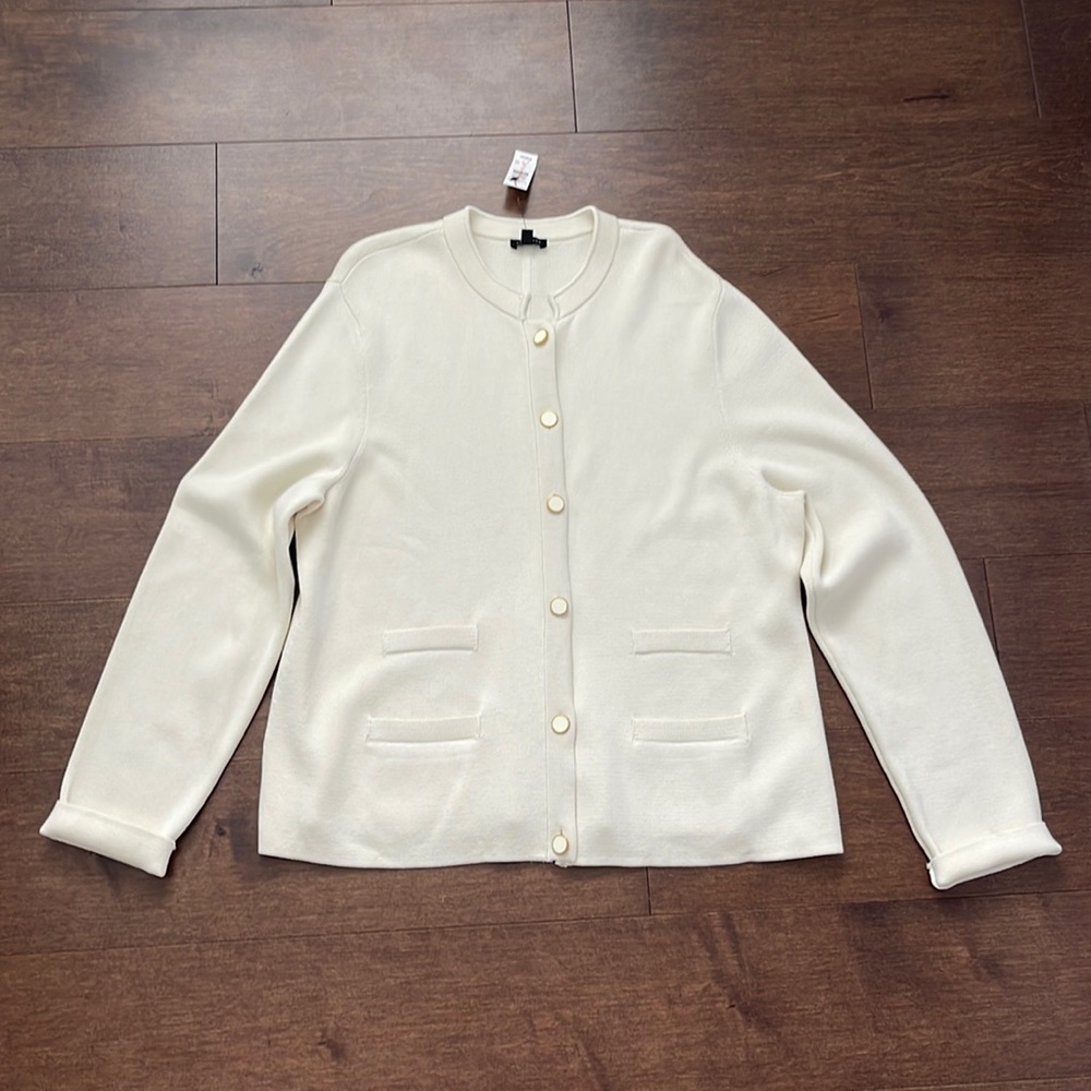 Talbots Cream Cardigan